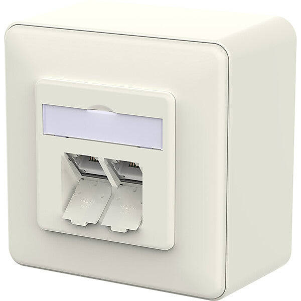 METZ CONNECT RJ45 Anschlussdose IDC reinweiß 130D380002-I